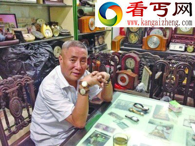 南京一手表收藏家收藏表达2000多块 600多个品牌