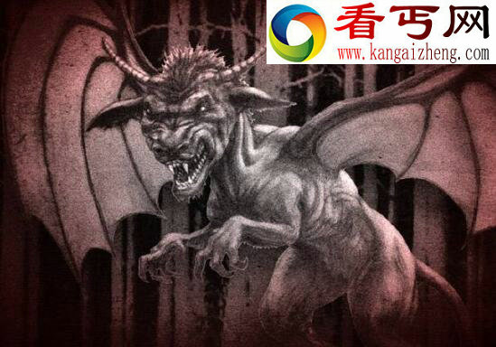 美国恐怖未知生物泽西恶魔，马和蝙蝠结合的恐怖怪兽