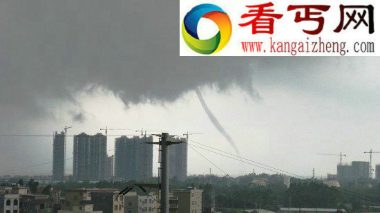 北海罕见“龙吸水”奇特景观