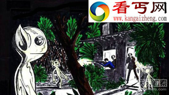 外星人入侵小村庄 神秘光团和绿色生物出现