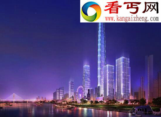 中国最高建筑，全球第三高楼武汉绿地中心（636米）