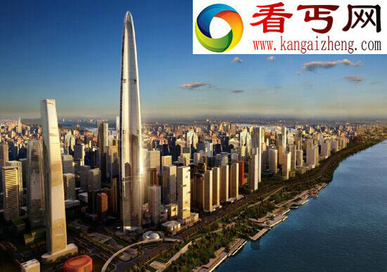 中国最高建筑，全球第三高楼武汉绿地中心（636米）