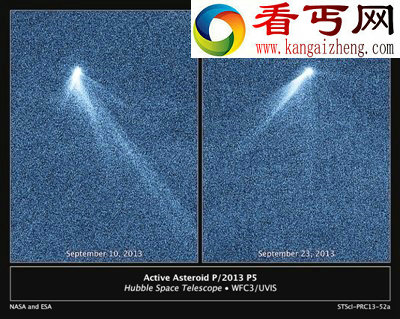 像草坪洒水器有6条尾巴奇特小行星首现身 