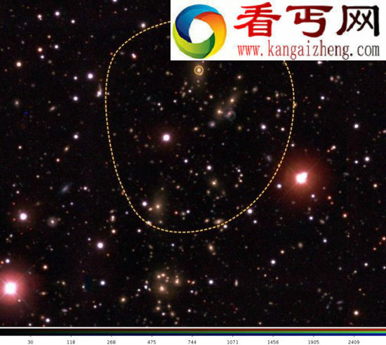 神秘暗能量线索存在于遥远星系团最大最亮星系
