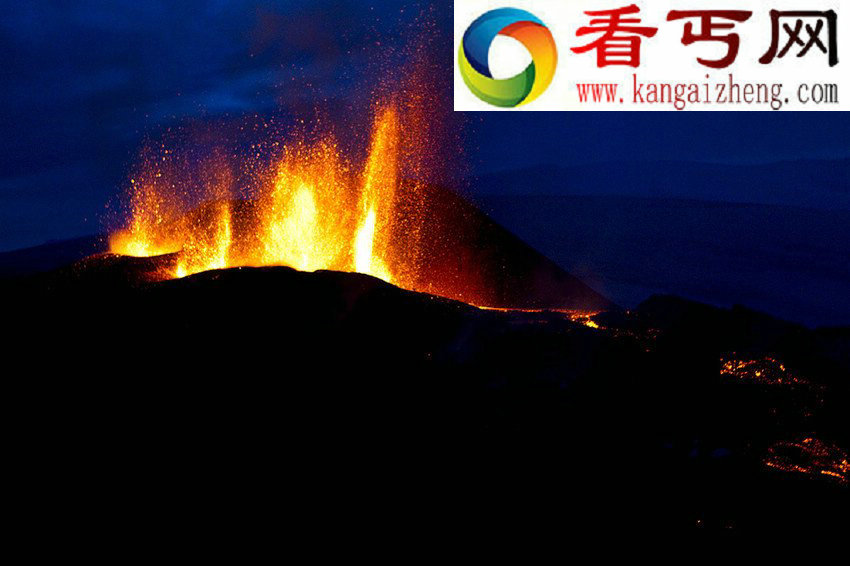 火山爆发 罕见熔岩迸发壮观景象（高清组图）