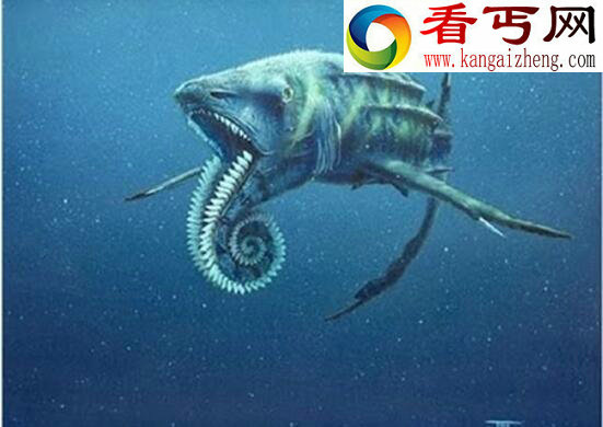 盘点十种怪异的灭绝动物，旋齿鲨如同巨型绞肉机