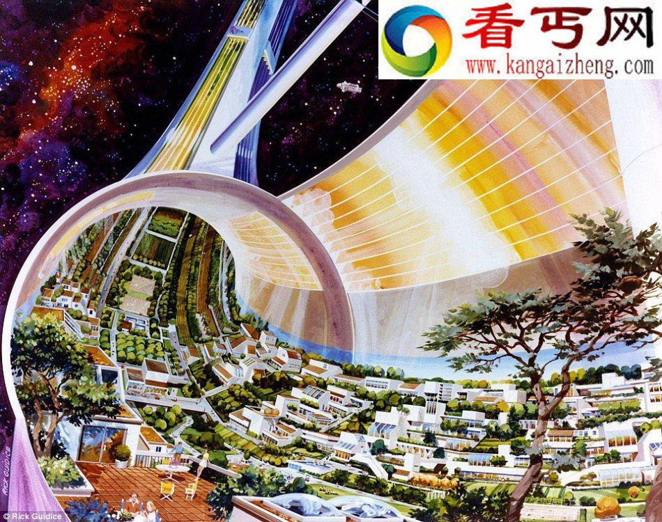 2100年太空殖民地啥样?能容纳数十万人