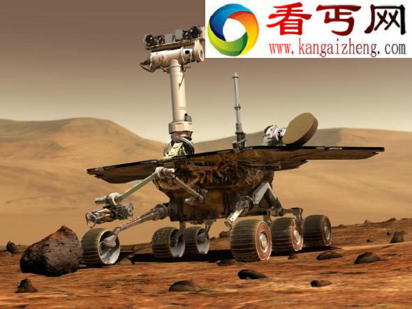 在火星表面工作的“机器人地质学家”勇气号 美国宇航局公布勇气号一张火星照
