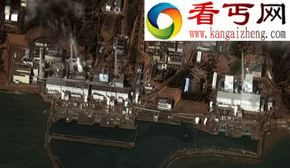 从太空看到的日本反应堆(图片来源DigitalGlobe/Getty Images) 卫星太空拍日本反应堆爆炸揭示可怕破坏